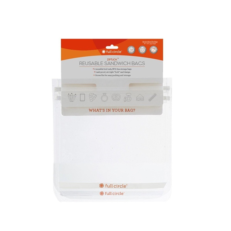 Reusable Sandwich Bags – Clear – Set of 2