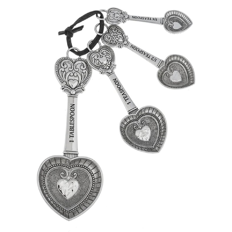 4pc Hearts Measuring Spoons Set