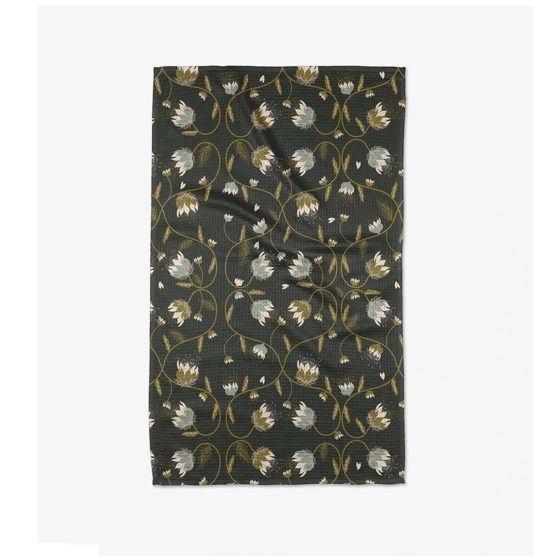 Blockprint Floral Tea towel