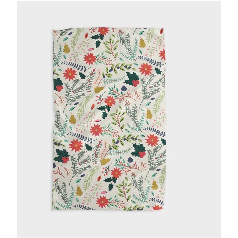 Branches Pear Light Tea Towel
