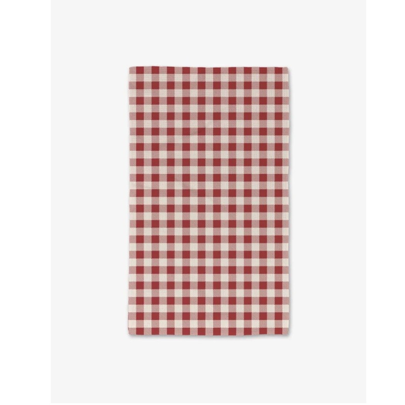 Christmas Gingham Red Hand Towel
