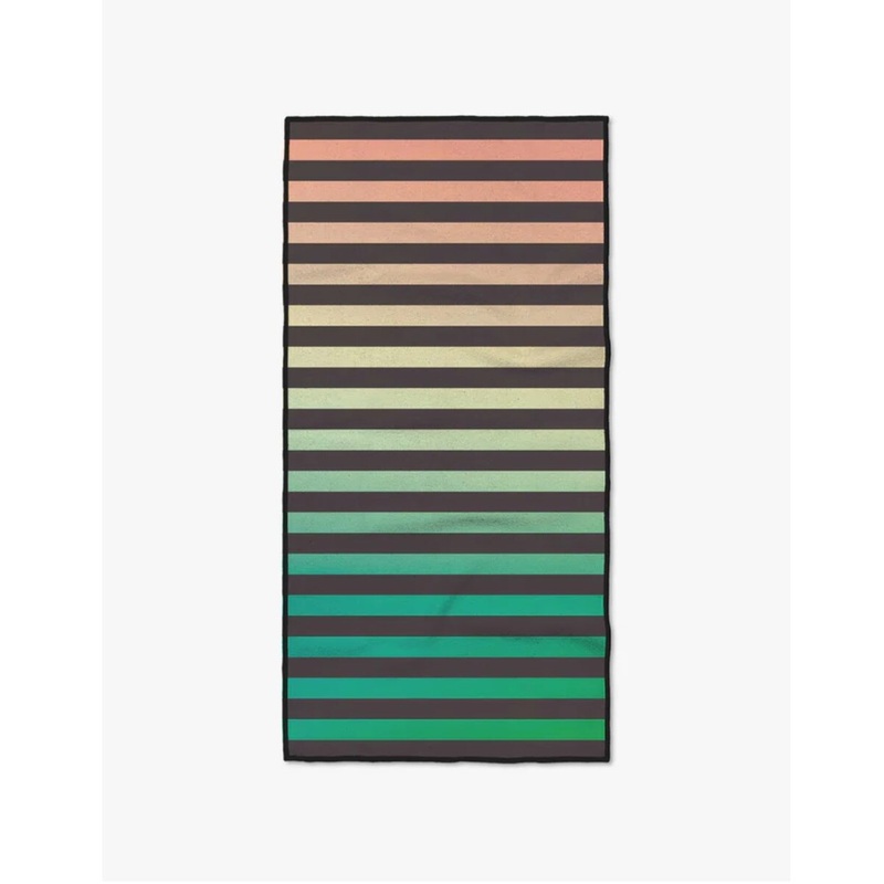 Green Stripes Fitness Towel