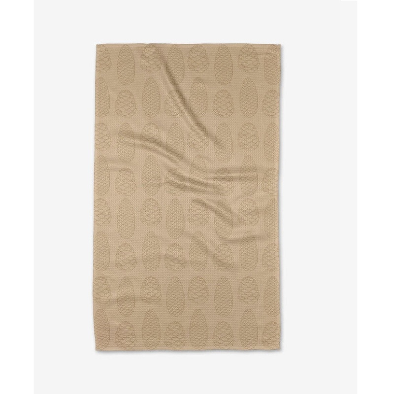 Light Pinecone Tea Towel