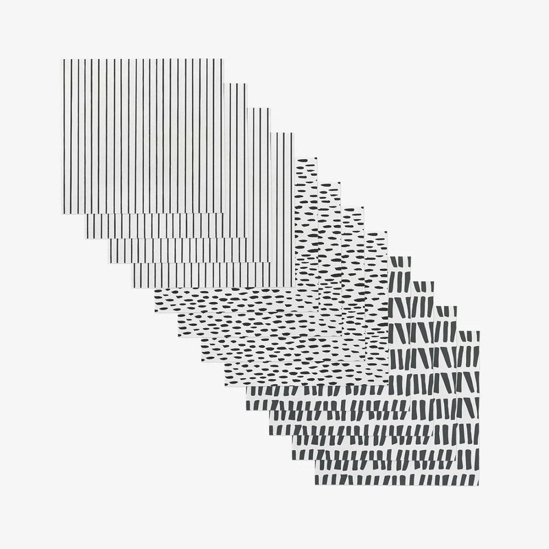 Lines Dots and Dashes Tea Towel