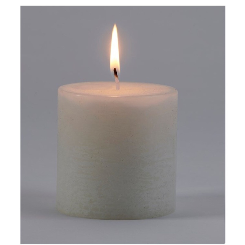 3×3 White Paraffin Wax Candle(dis)