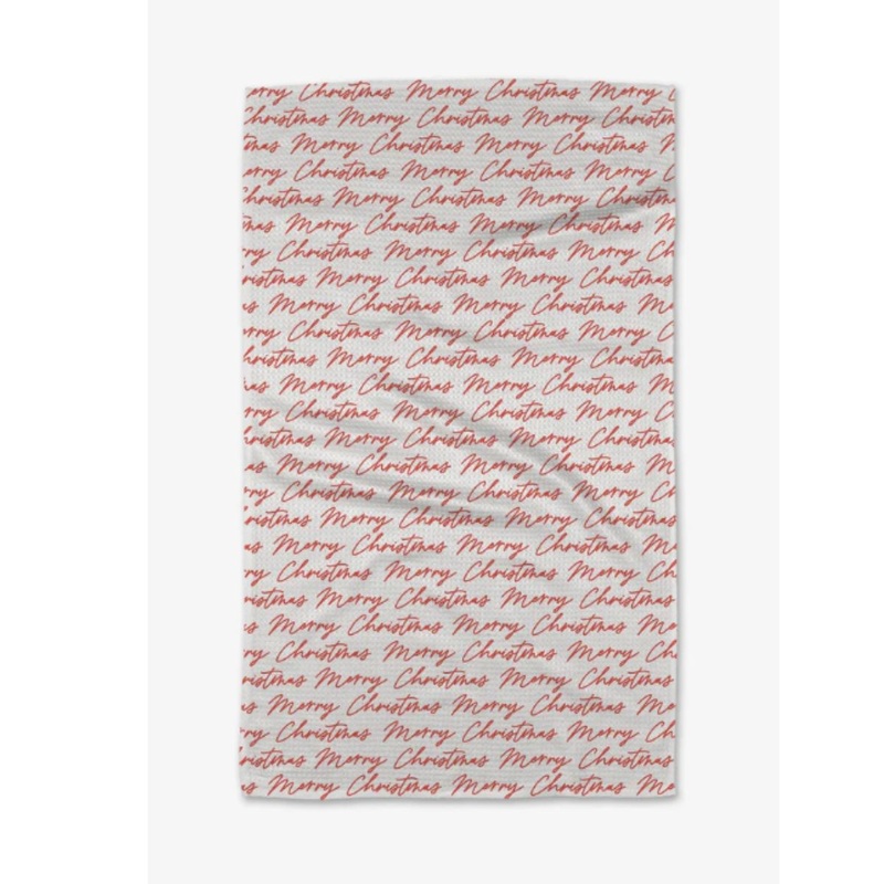 Christmas Greeting Kitchen Tea Towel
