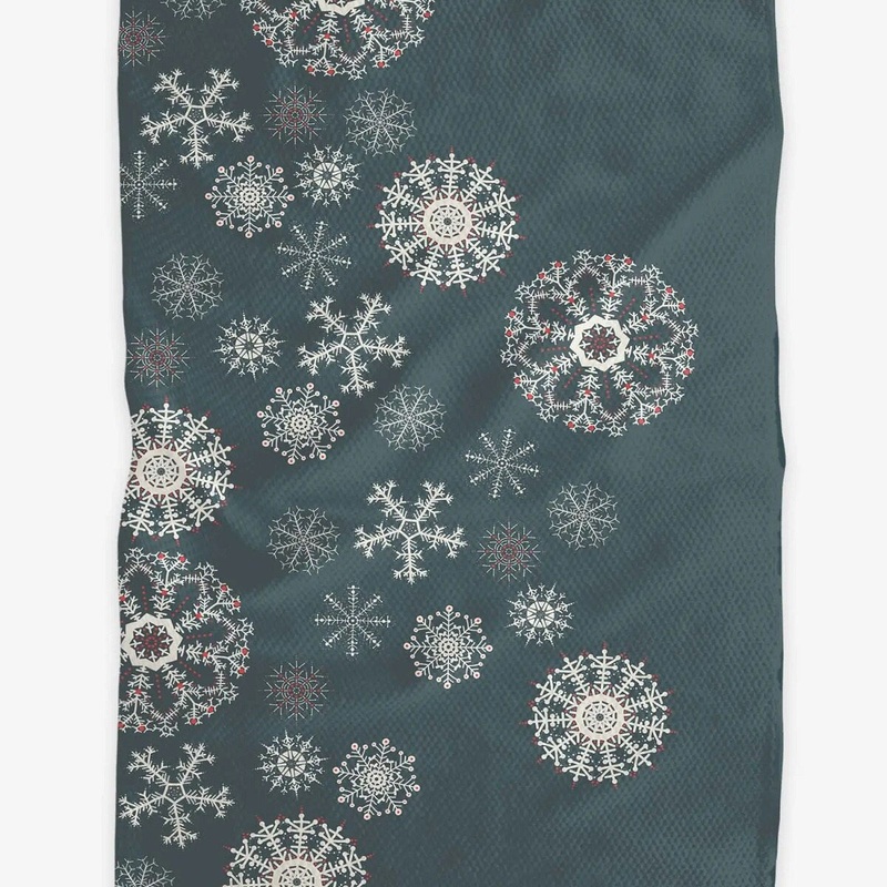 Frolicking Flakes Tea Towel