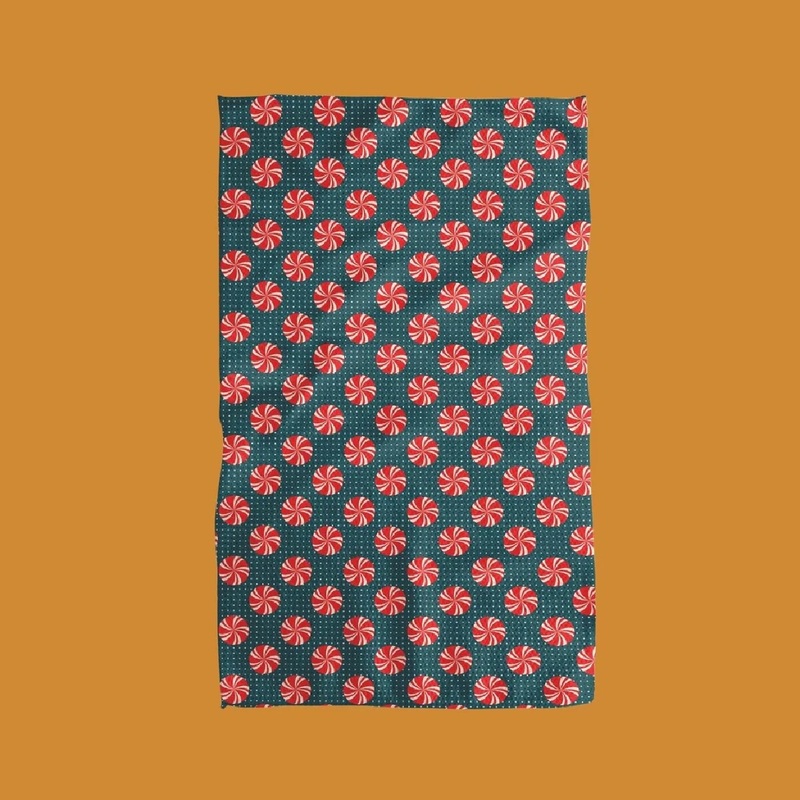 Geometry Towel- Peppermint
