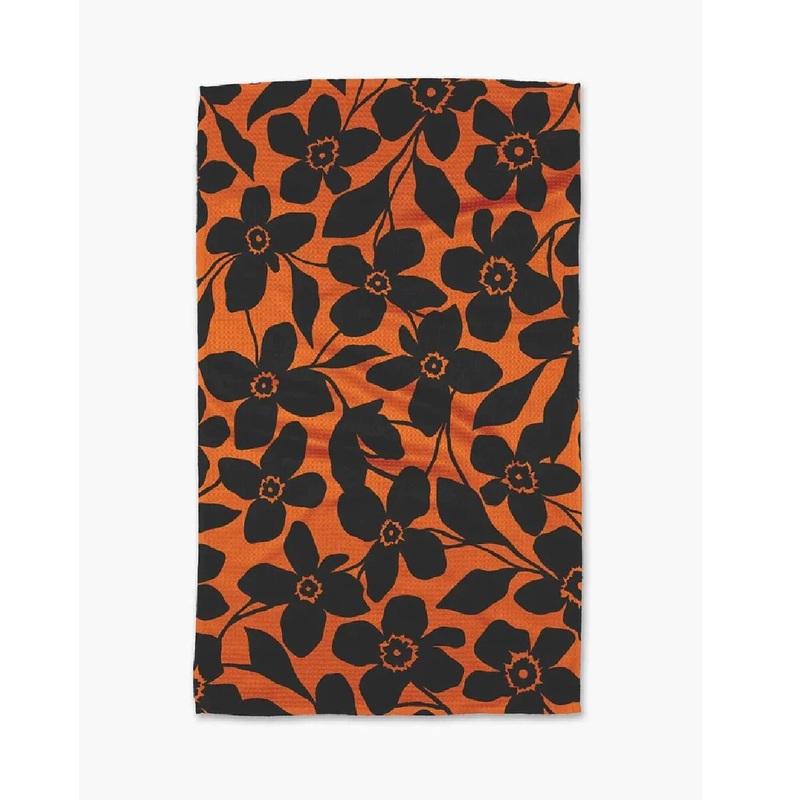 Spooky Floral Tea Towel