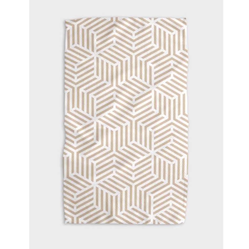 Stacked Cubes Kitchen Tea Towel