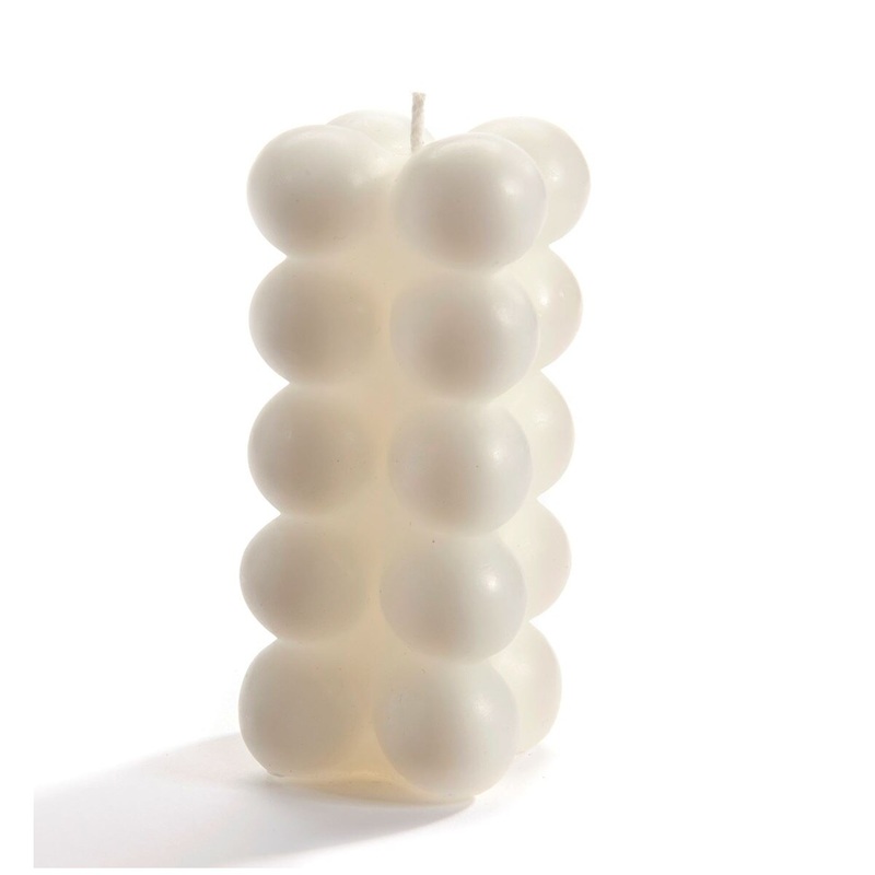 Tall White Bubble Candle(dis)