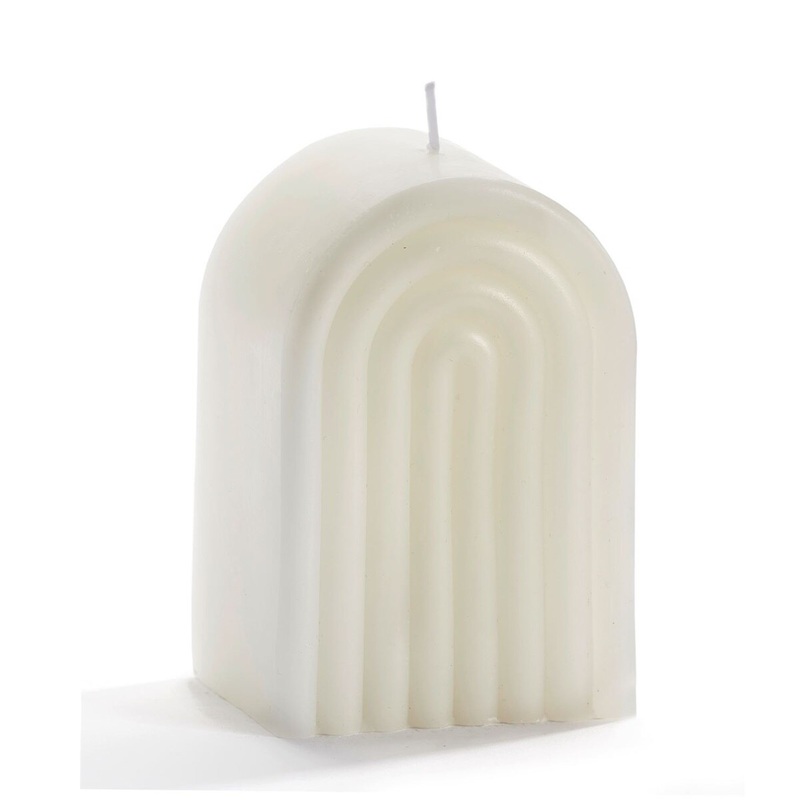 White Rainbow Design Candle(dis)