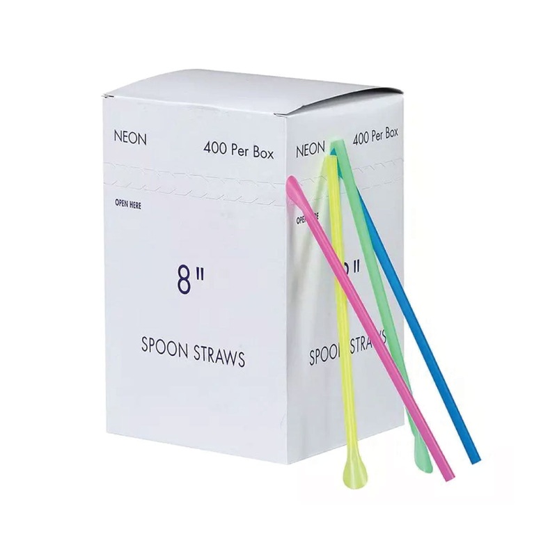 Gold Medal Neon Spoon Straws
