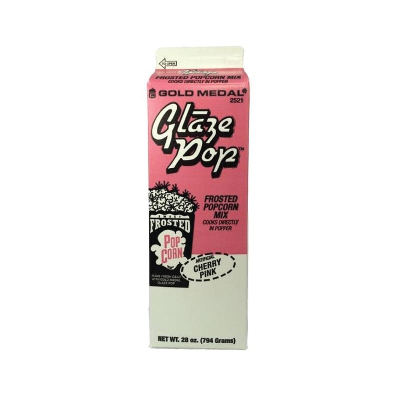 Gold Medal Popcorn Glaze Cherry Pink 28oz