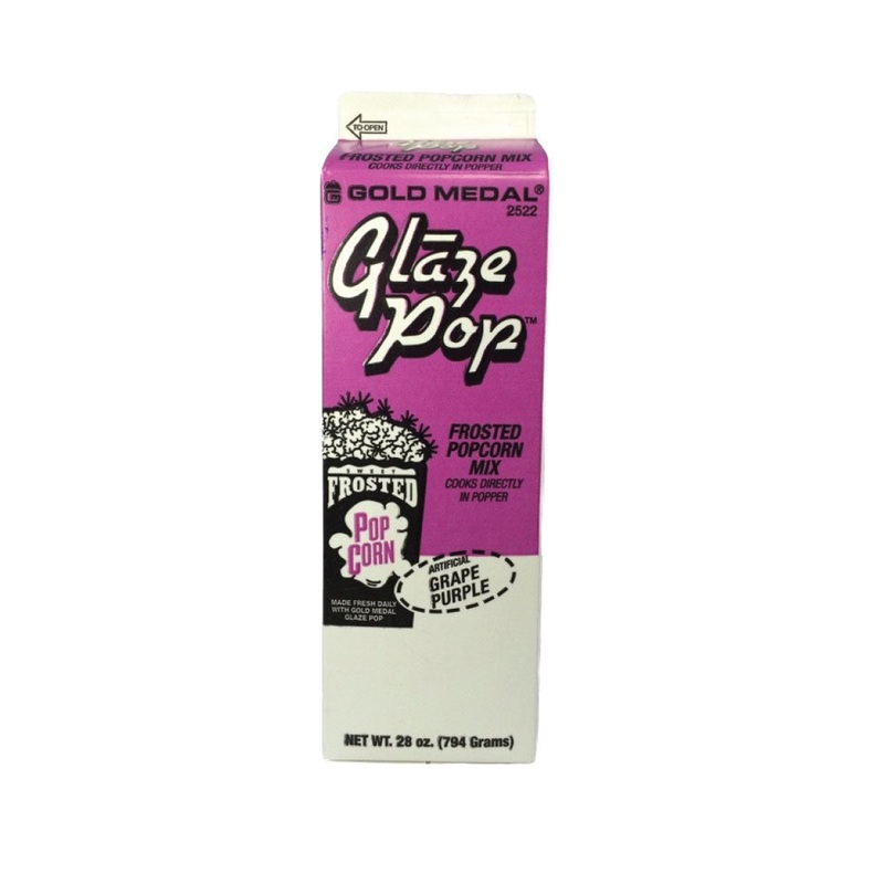 Gold Medal Popcorn Glaze Grape Purple 28oz