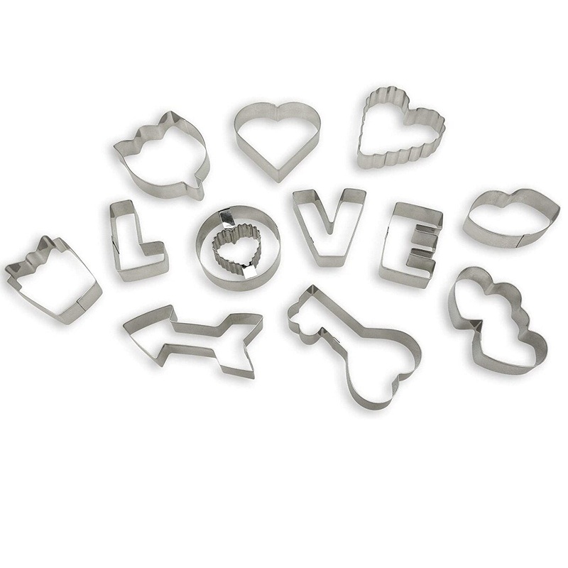 12-pc Baked with Love Cookie Cutter Set