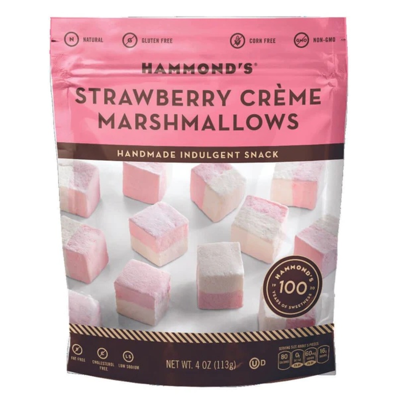 4 oz Strawberry Creme Marshmallows