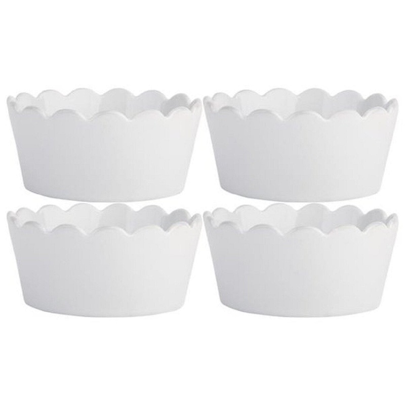 8 Oz Scallop Edge Ramekin – Set of 4