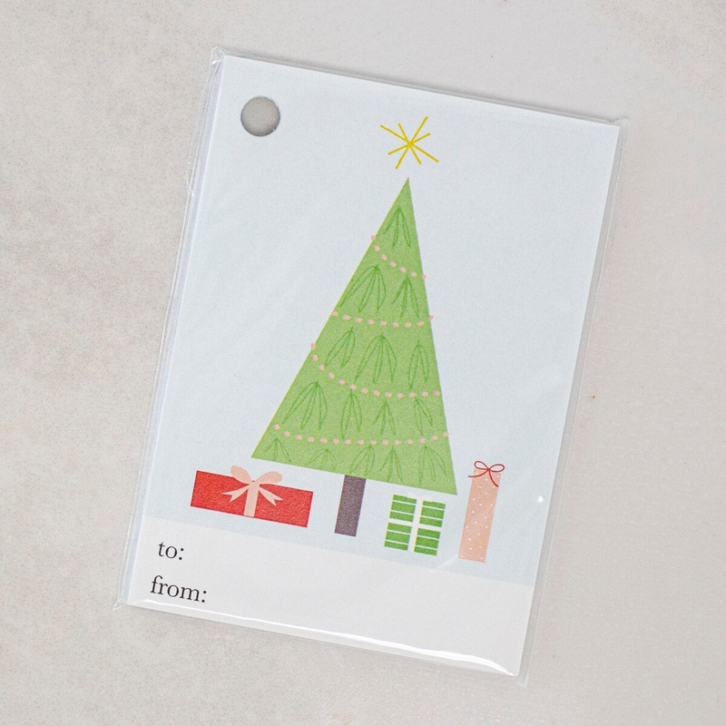 Christmas Tree w/ Presents Gift Tags – 8 Count