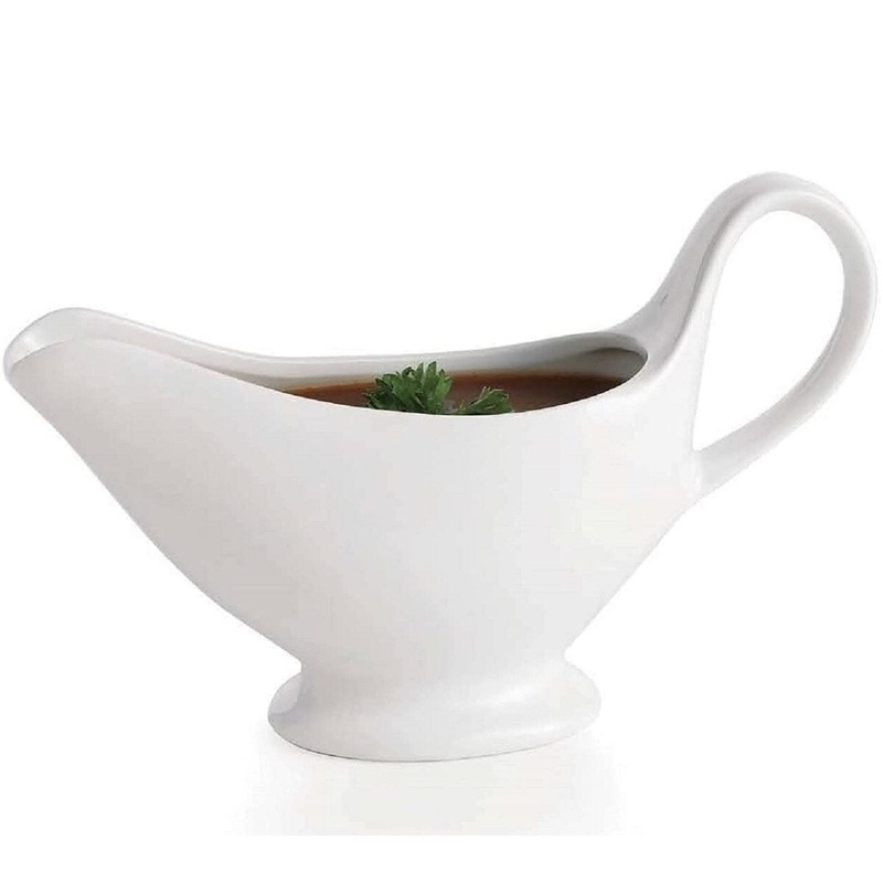 Fiddle and Fern Hobnail Gravy Boat