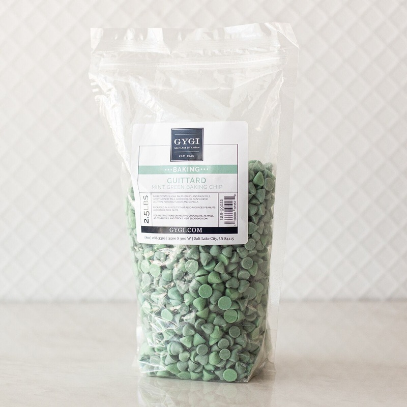 Guittard Mint Green Baking Chips – 2.5 Lb. Bag