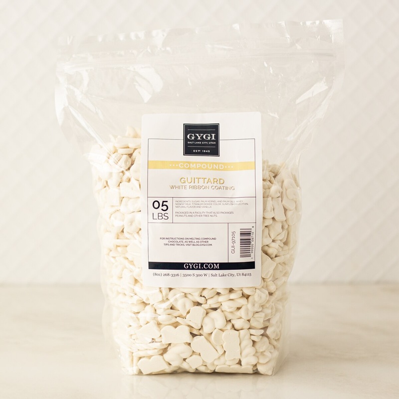 Guittard White Pastel Ribbon Coating – 5 Lb. Bag