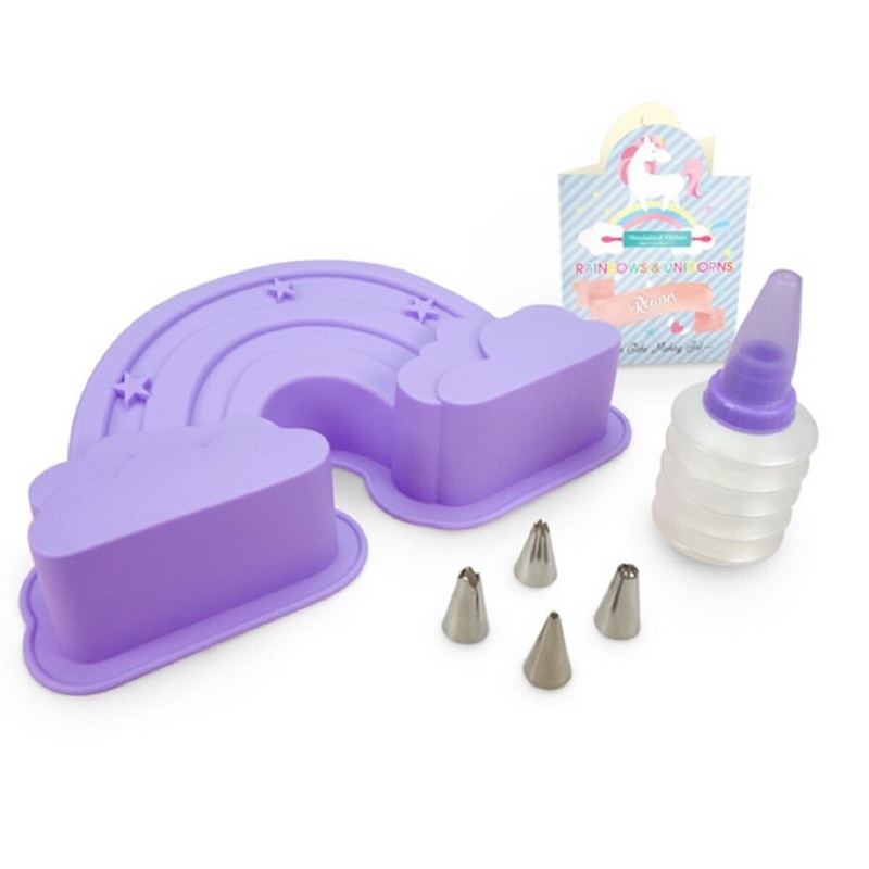 Rainbows & Unicorns Rainbow Large Cake Making Set