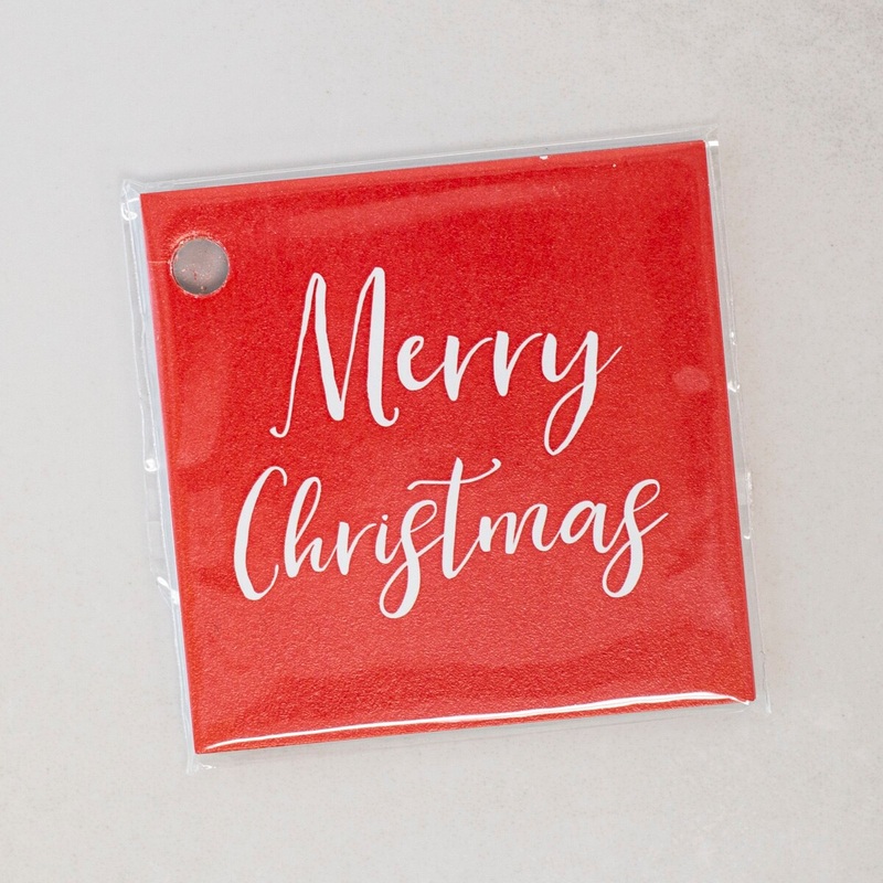 Red Merry Christmas Gift Tags – 8 Count