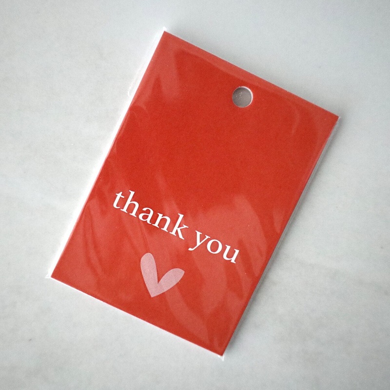 Thank You w/ Pink Heart Gift Tags – 8 Count