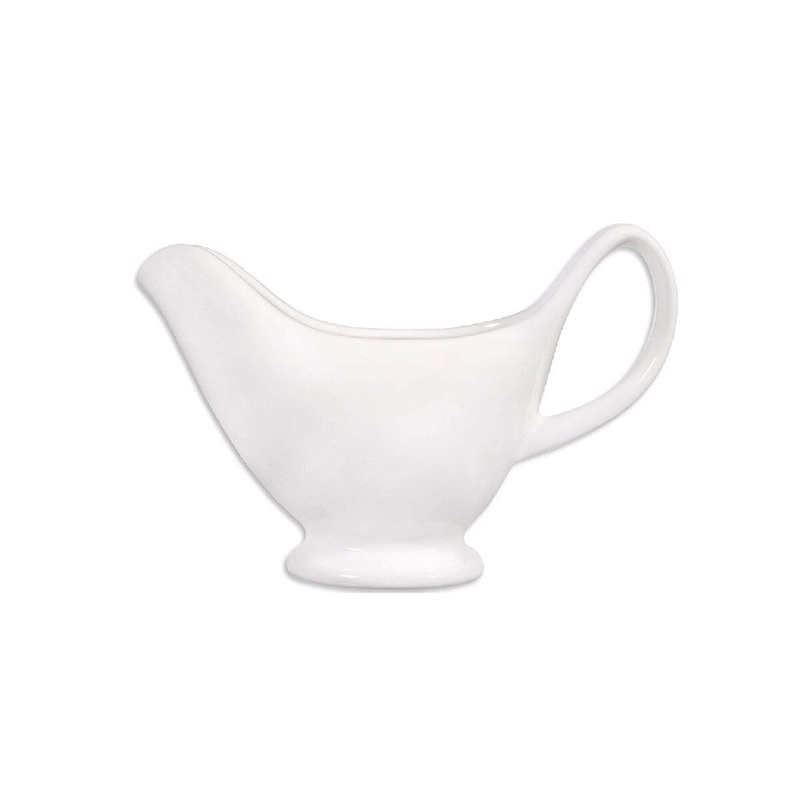 White Fiddle and Fern Gravy Boat