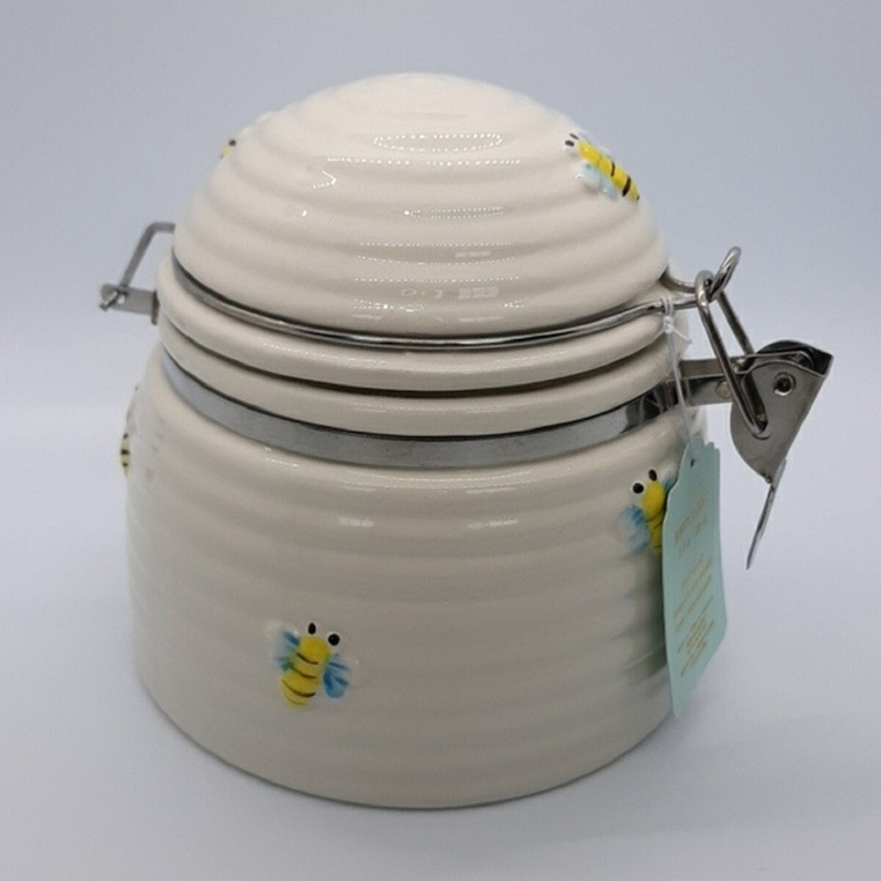 19 oz Honeybee Bee Hinged Jar Canister
