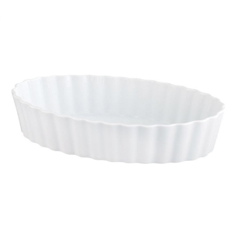 5 Oval White Porcelain Ramekin