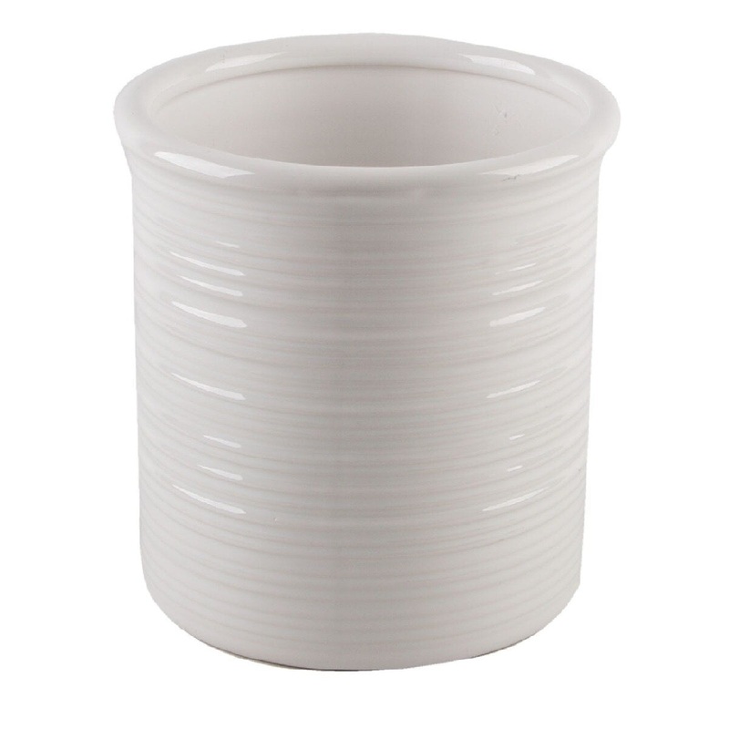 Ceramic Pottery-Style Utensil Crock