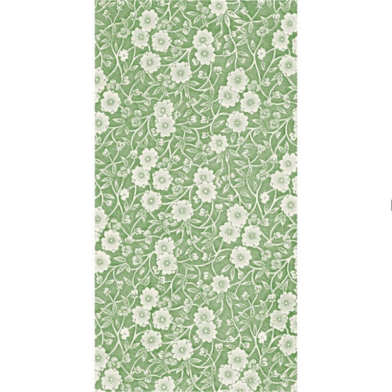 Green Calico Guest Napkin