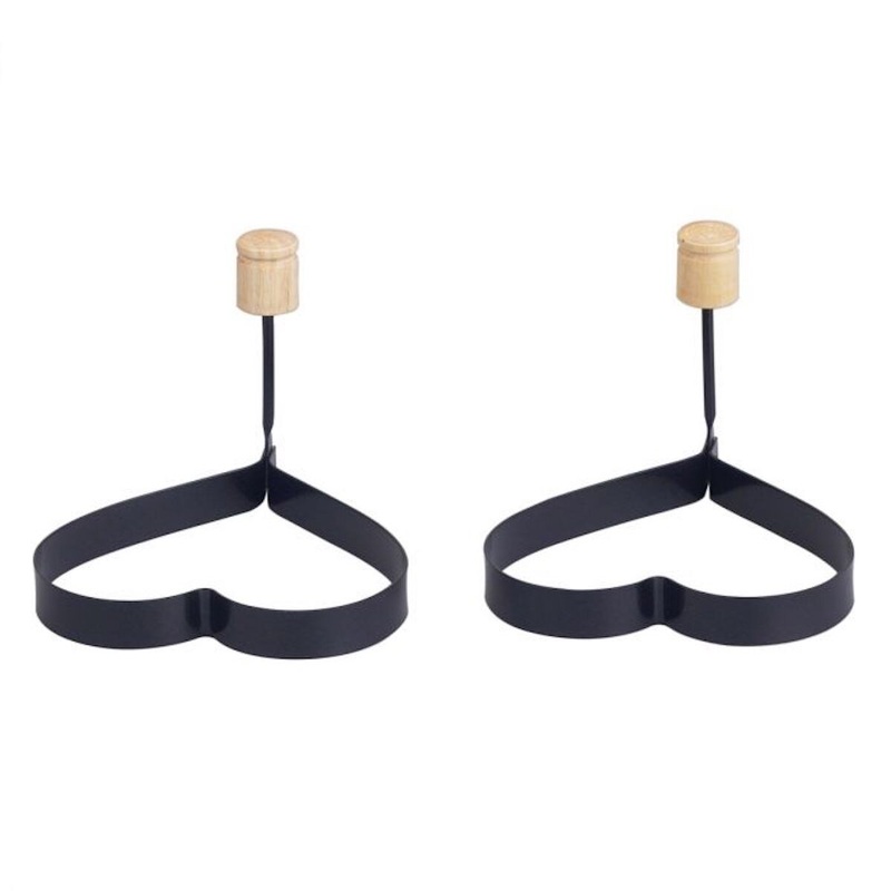 Non-Stick Heart Shape Egg Rings – Set of 2