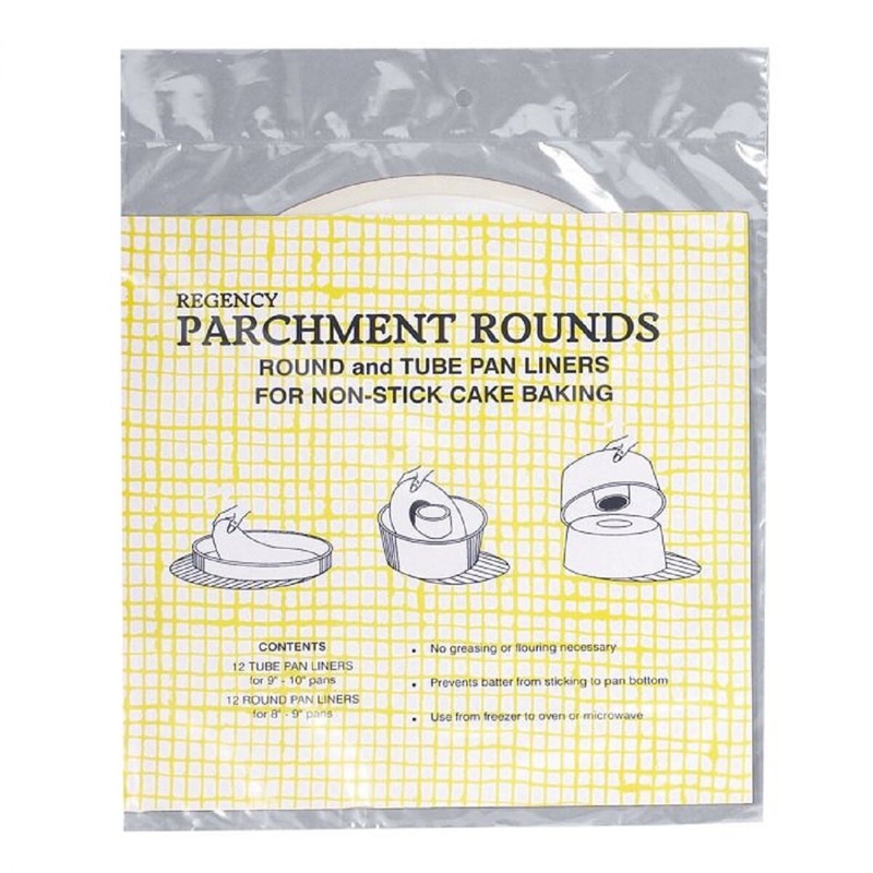Regency Parchment Rounds and Tube Pan Liners, 24-Pack