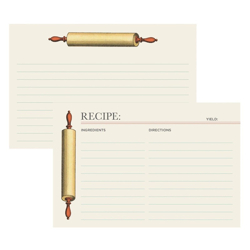 Rolling Pin Recipe Card