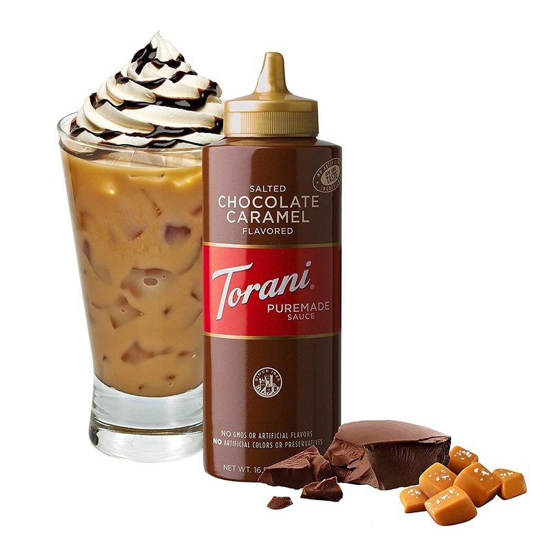 16 Oz Torani Chocolate Salted Caramel Sauce