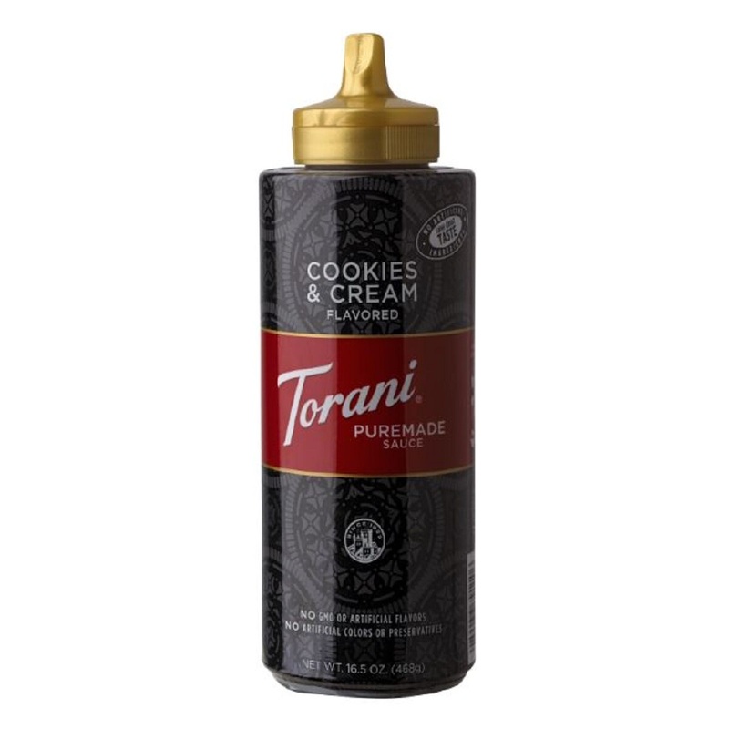 16 Oz Torani Cookies & Cream Sauce