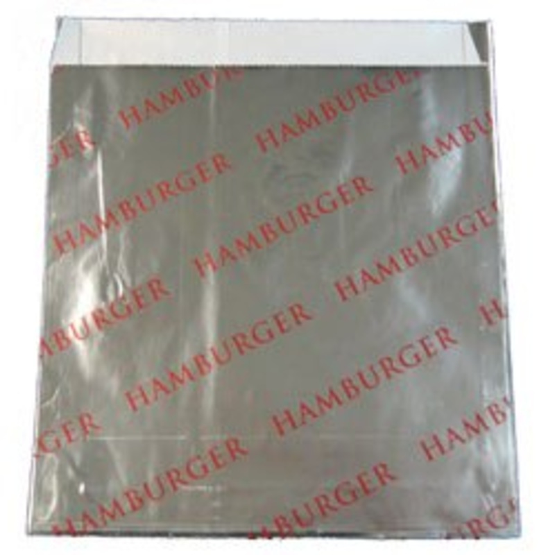 6 Printed Foil Hamburger Bag – 100 pkg