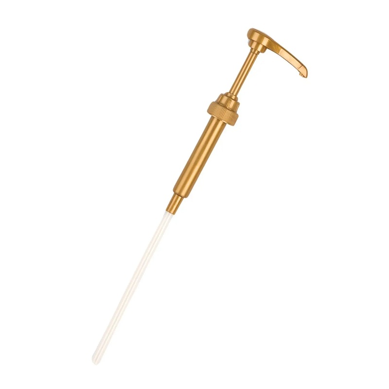 Drink Base Bottle Pump w/Gold Top
