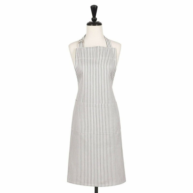 Pewter Metro Stripe Apron