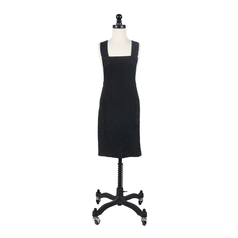 Stonewashed Black Kids Apron