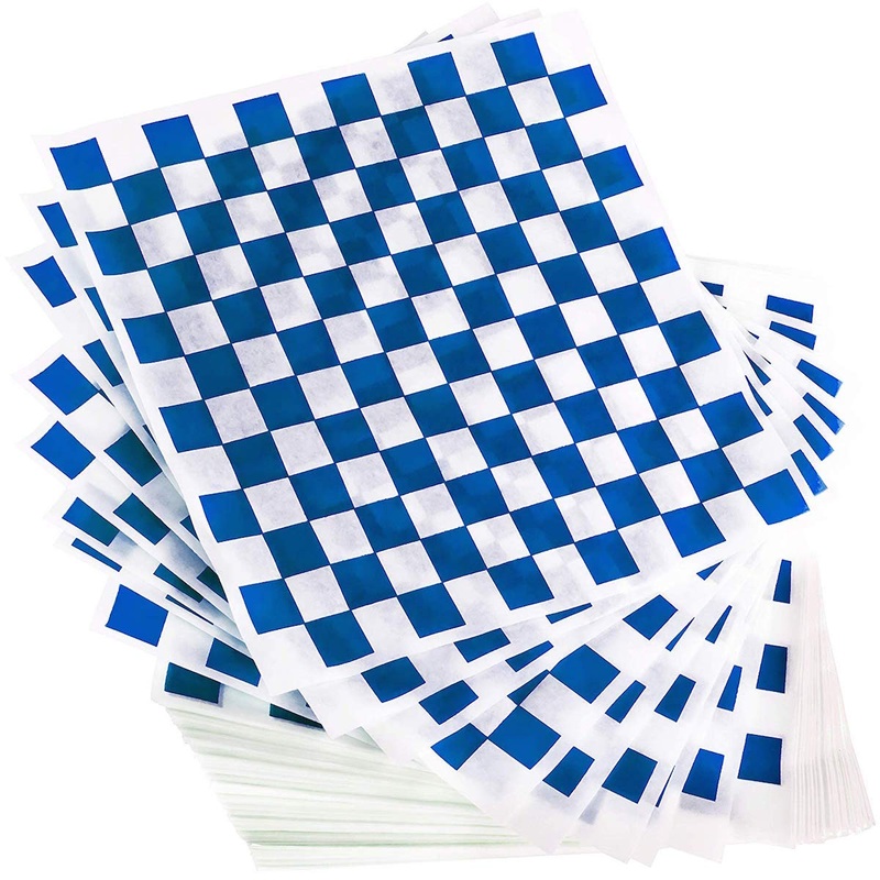 Wax Wrap 12×12 Dry Blue Check (5/1000)