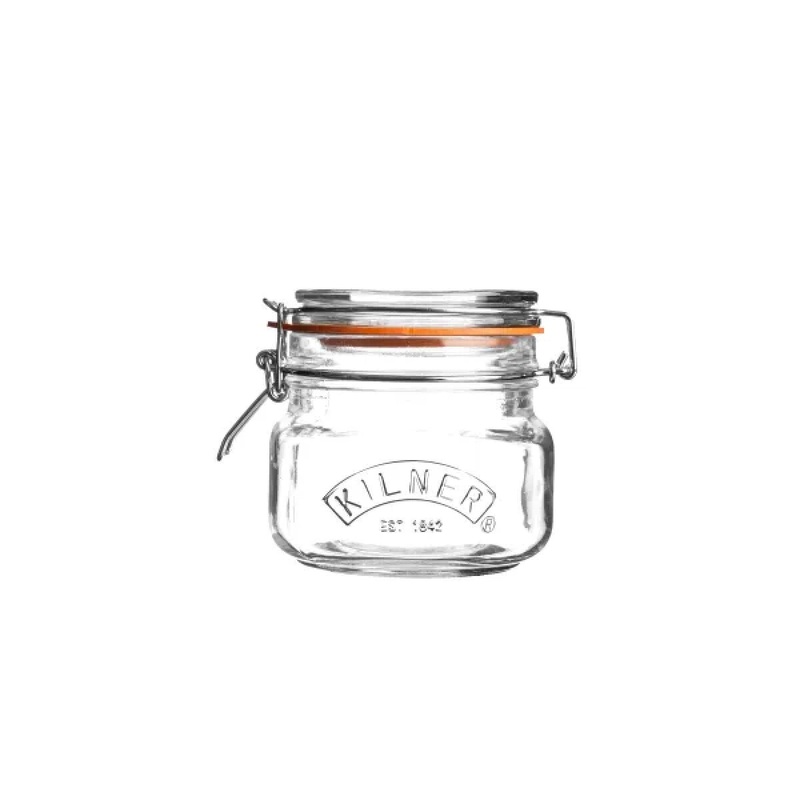 17 oz Clip Top Square Jar