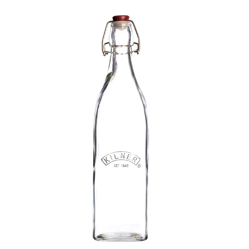 18.5 Oz Clip Top Square Bottle