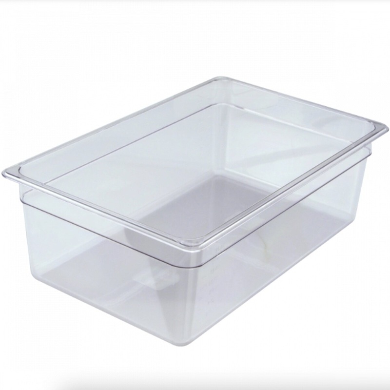 Full Size Polycarbonate 6 Deep Food Pan – Clear