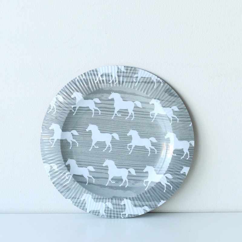 Horses Salad Plate