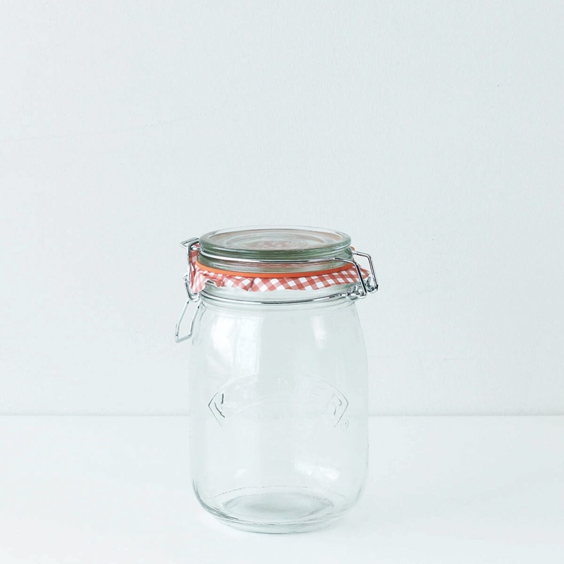 Round Clip Top Jar 34 Fl Oz