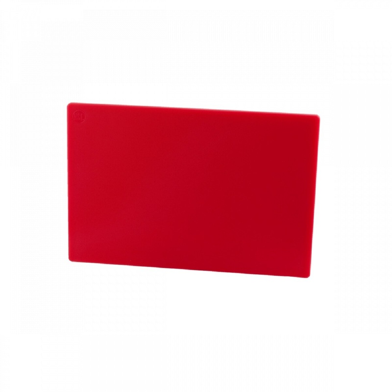 12” X 18” X 1/2” Red Poly Cutting Board